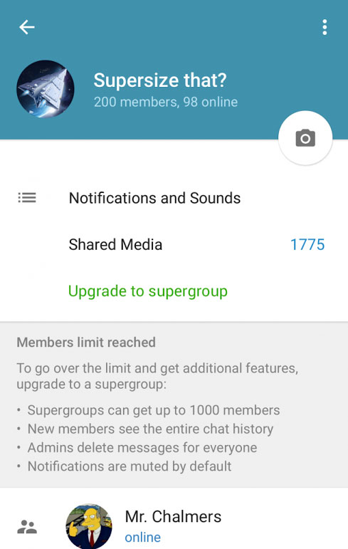 Telegram-Supergroups
