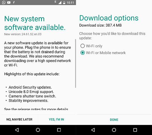 Moto X Play Android 6.0.1 update