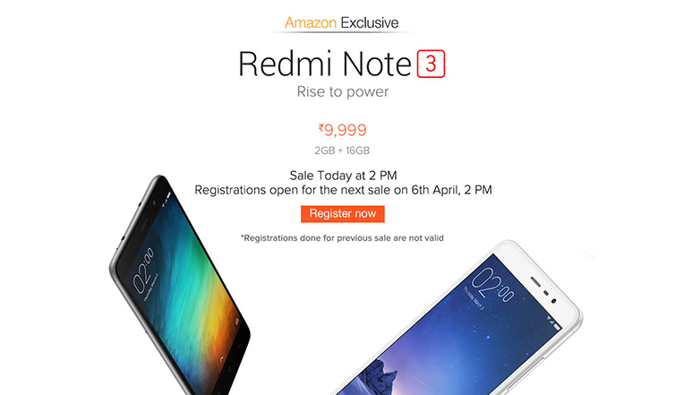 Redmi Note 3 flash sale