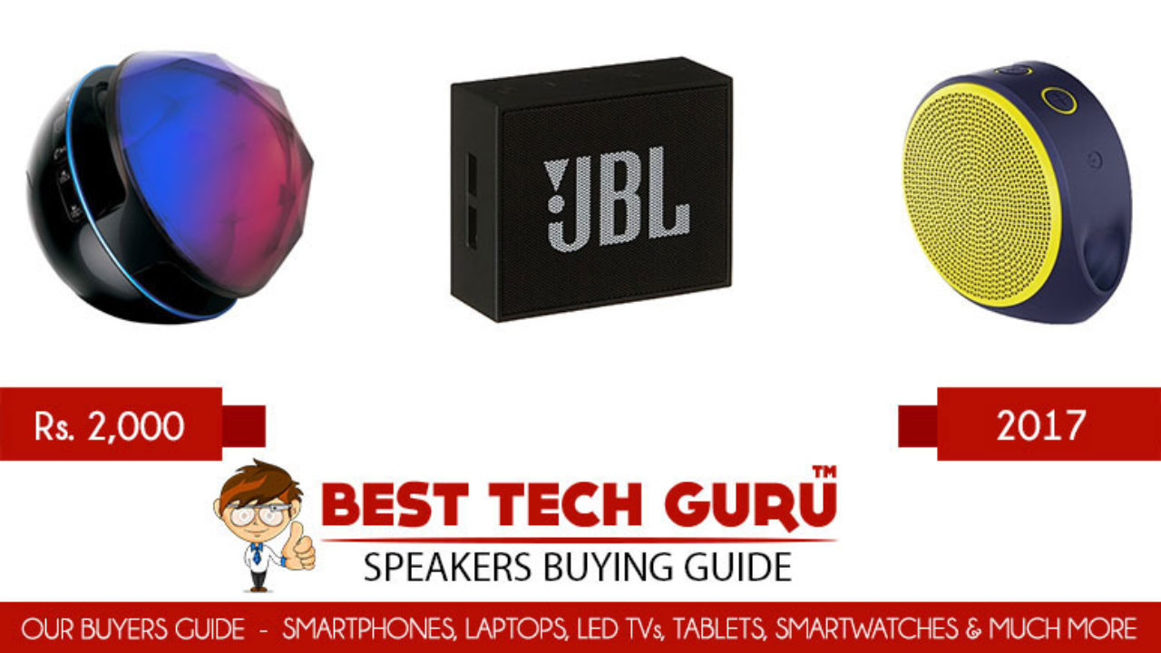 Best Portable Speakers Under 2000 Rs In India (2017) Best